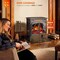 Edendirect 23.46'' Freestanding Electric Fireplace Heater, Adjustable Brightness, Overheating Safe Design, Grey S230B-GREY - alternate 4